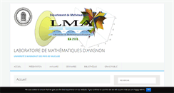 Desktop Screenshot of math.univ-avignon.fr