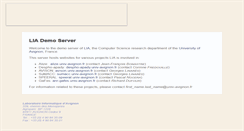 Desktop Screenshot of demo-lia.univ-avignon.fr